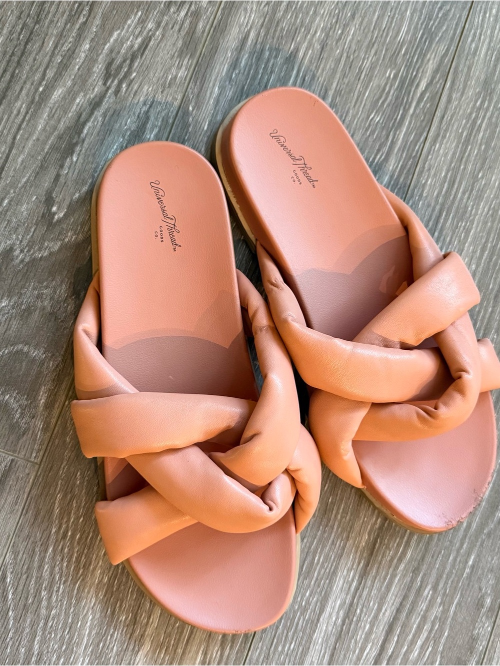 Universal Threads Pink Braided Slide Sandals - Picture 3 of 3
